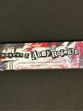Morphe x Abby Roberts Eyeliner Cake Palette – Black, Pink, Blue, Red.